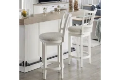 Americana Swivel Barstool In Cotton