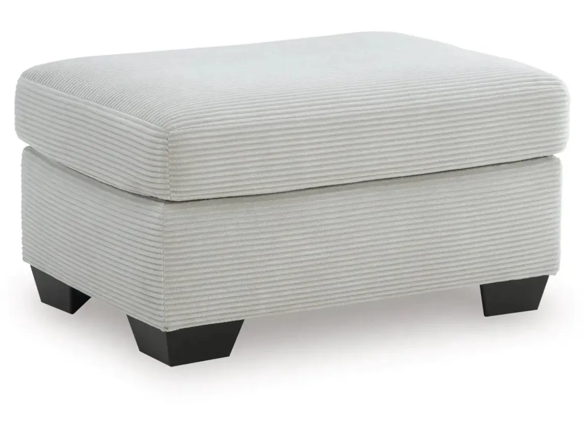 Amesley Ottoman In Smoke