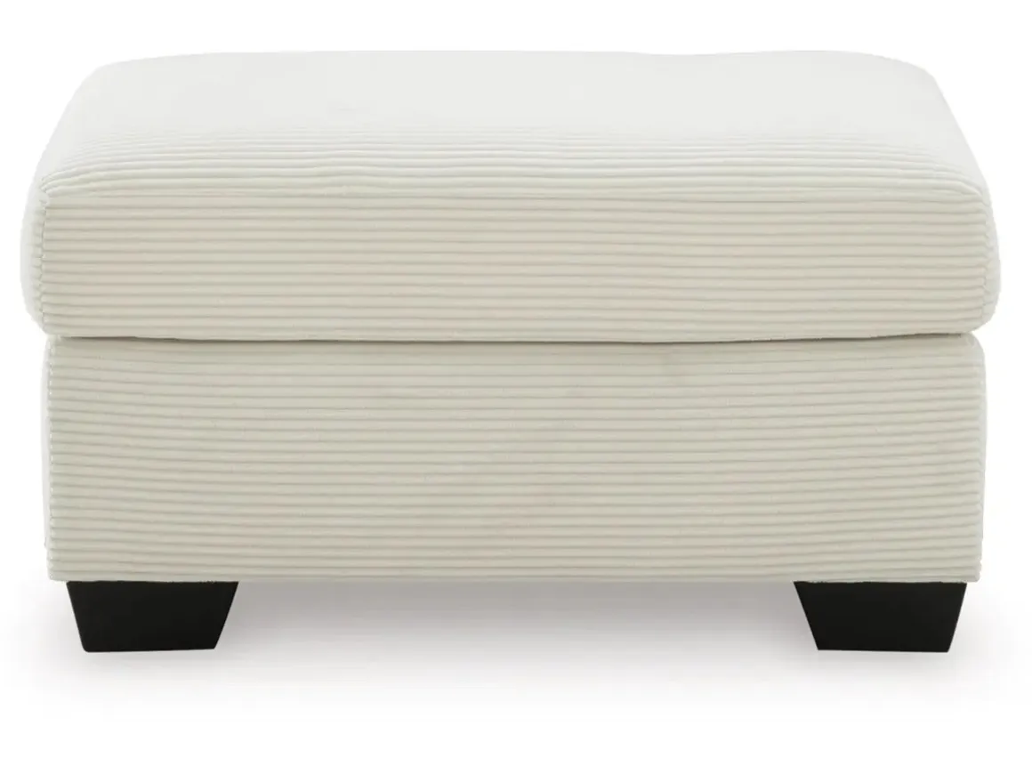 Amesley Ottoman In Smoke