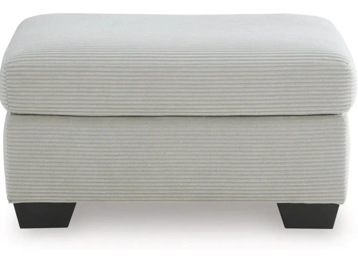 Amesley Ottoman In Smoke