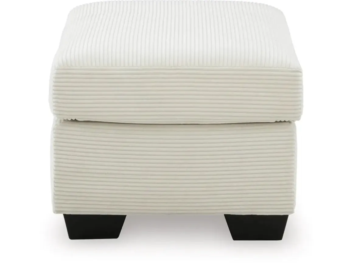 Amesley Ottoman In Smoke