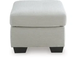 Amesley Ottoman In Smoke