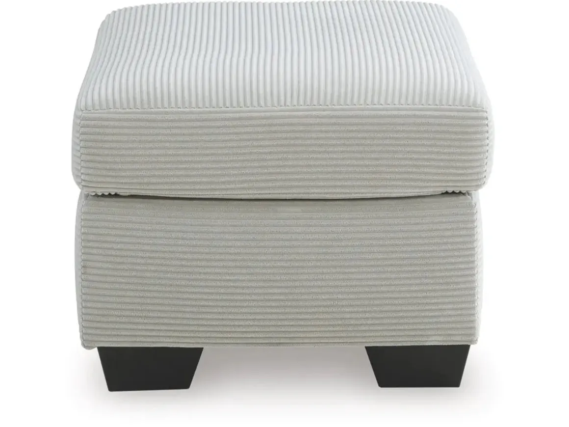 Amesley Ottoman In Smoke