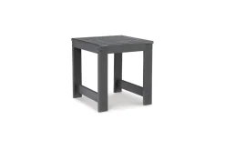 Amora Outdoor End Table In Charcoal