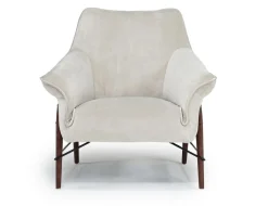 Amy Accent Chair In Sherpa White