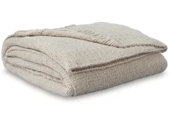 Anawood Throw Blanket In Oatmeal