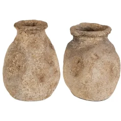 Ancient Echos Vase In Brown, Set Of 2