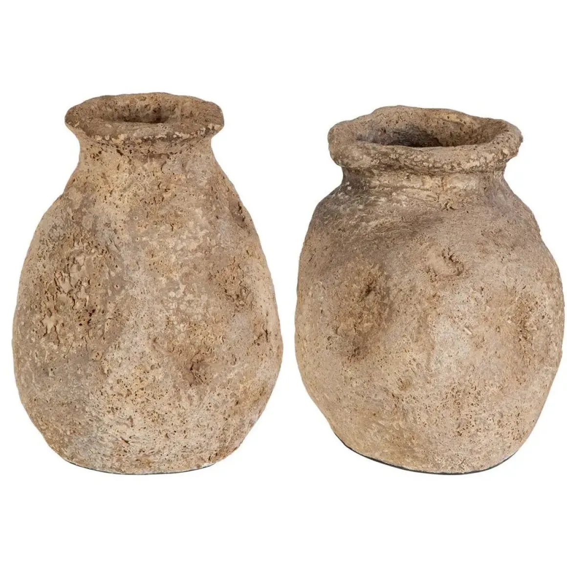 Ancient Echos Vase In Brown, Set Of 2