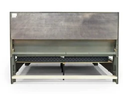 Andes Bookcase Bed W/ Storage In Charcoal, Twin