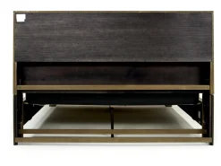 Andes Bookcase Bed W/ Storage In Charcoal, Twin