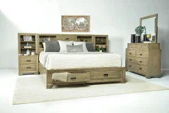 Andes Bookcase Bed W/ Storage In Charcoal, Twin