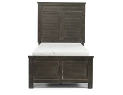 Andover Panel Bed, Dresser, Mirror & Nightstand In White, Twin