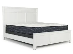 Andover Panel Bed In White, Twin