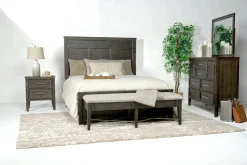 Andover Panel Bed In White, Twin