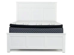 Andover Panel Bed In White, Twin