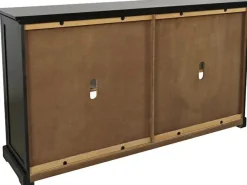 Archdale 6 Door Accent Console In Black, 96 Inch