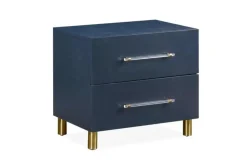 Argento Nightstand In Navy Blue