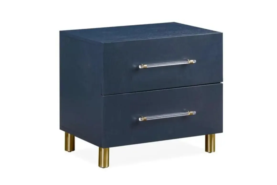 Argento Nightstand In Navy Blue
