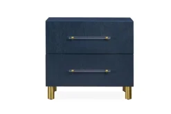 Argento Nightstand In Navy Blue