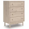 Arloster 4 Drawer Chest In Tan