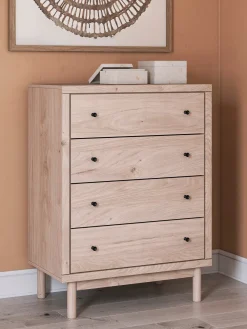 Arloster 4 Drawer Chest In Tan