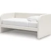 Arloster Upholstered Daybed In Tan/White, Twin