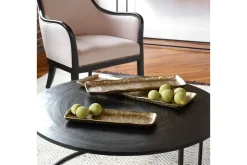 Artesian Tray In Gold, Set Of 3