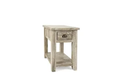 Artisans Chairside Table In Gray