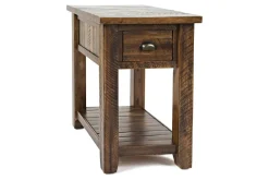 Artisans Chairside Table In Gray
