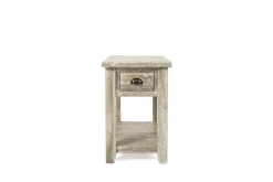 Artisans Chairside Table In Gray