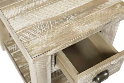 Artisans Chairside Table In Gray