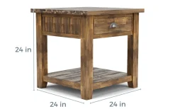 Artisans End Table In Oak