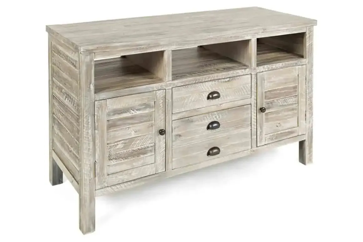 Artisans Media Console In Oak, 50 Inch