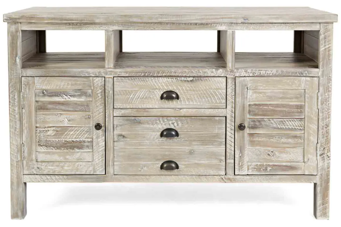 Artisans Media Console In Oak, 50 Inch