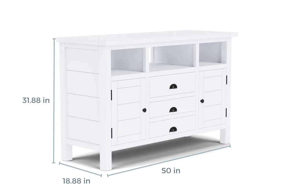 Artisans Media Console In Oak, 50 Inch