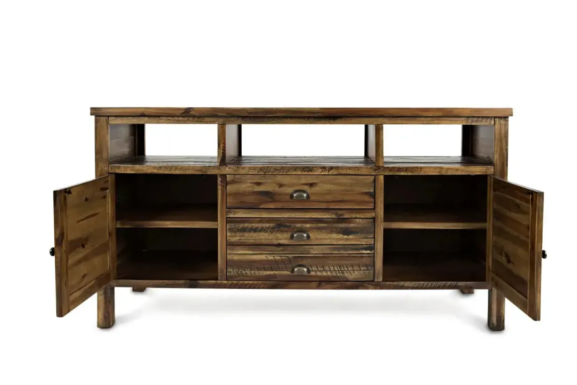 Artisans Media Console In Oak, 50 Inch