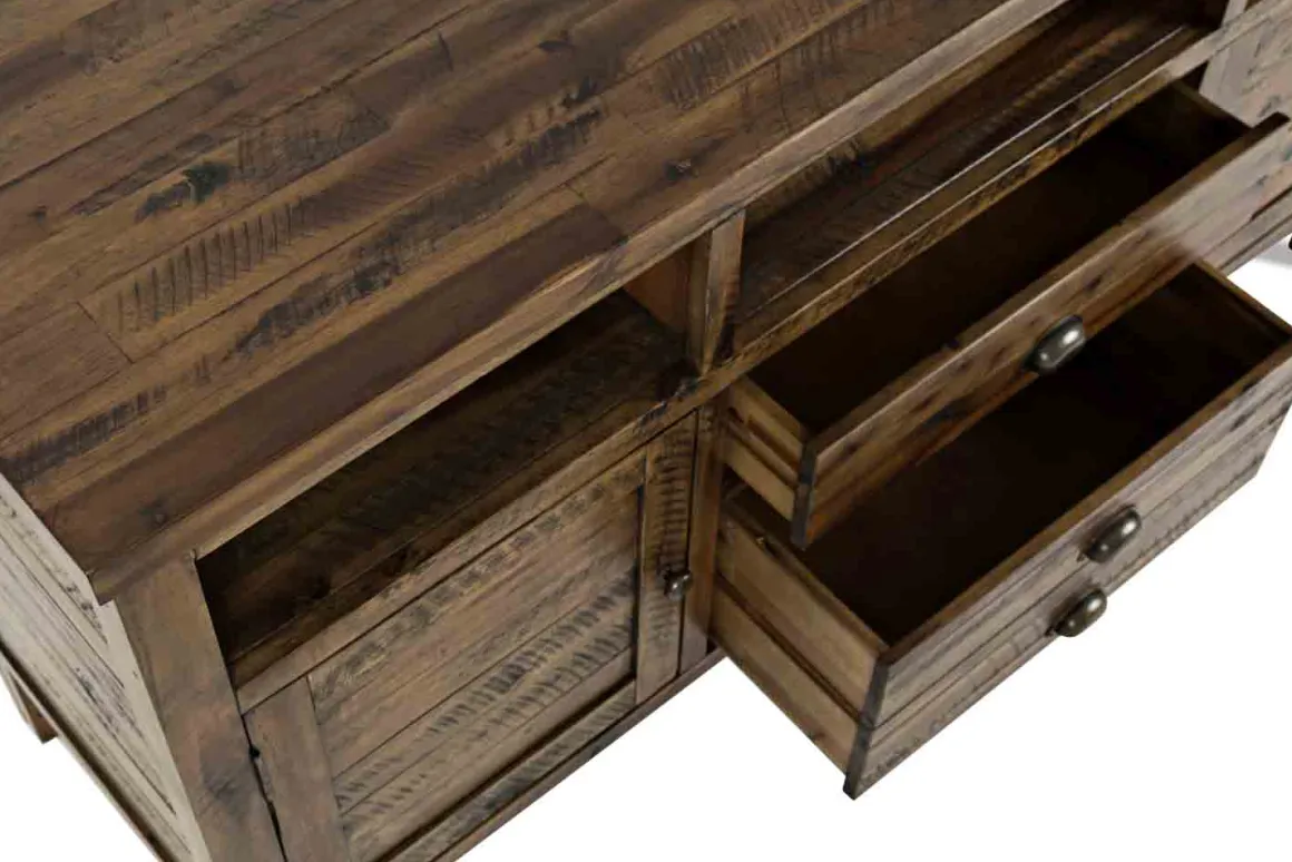 Artisans Media Console In Oak, 50 Inch