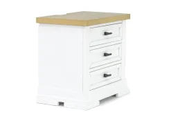 Ashbryn Storage Bed, Dresser, Mirror & Nightstand In White, Queen