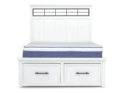 Ashbryn Storage Bed In White, Queen