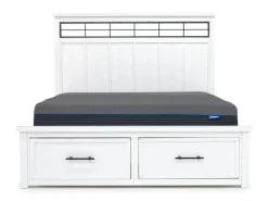 Ashbryn Storage Bed In White, Queen