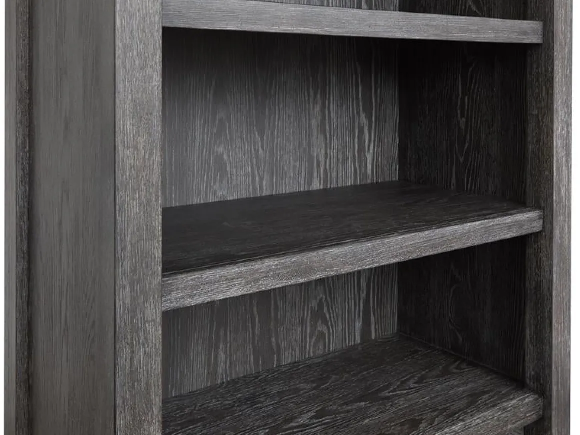 Aspen Valley Bookcase In Ravenwood Black