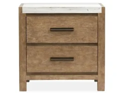 Aspen Valley Panel Bed, Dresser, Mirror & Nightstand In Sierra Brown, Queen