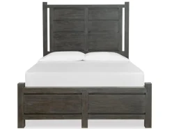 Aspen Valley Panel Bed In Sierra Brown, Queen