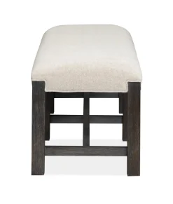 Aspen Valley Stone Top Dining Table, 4 Chairs & Bench In Sierra Brown