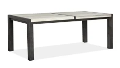Aspen Valley Stone Top Dining Table & 6 Chairs In Sierra Brown