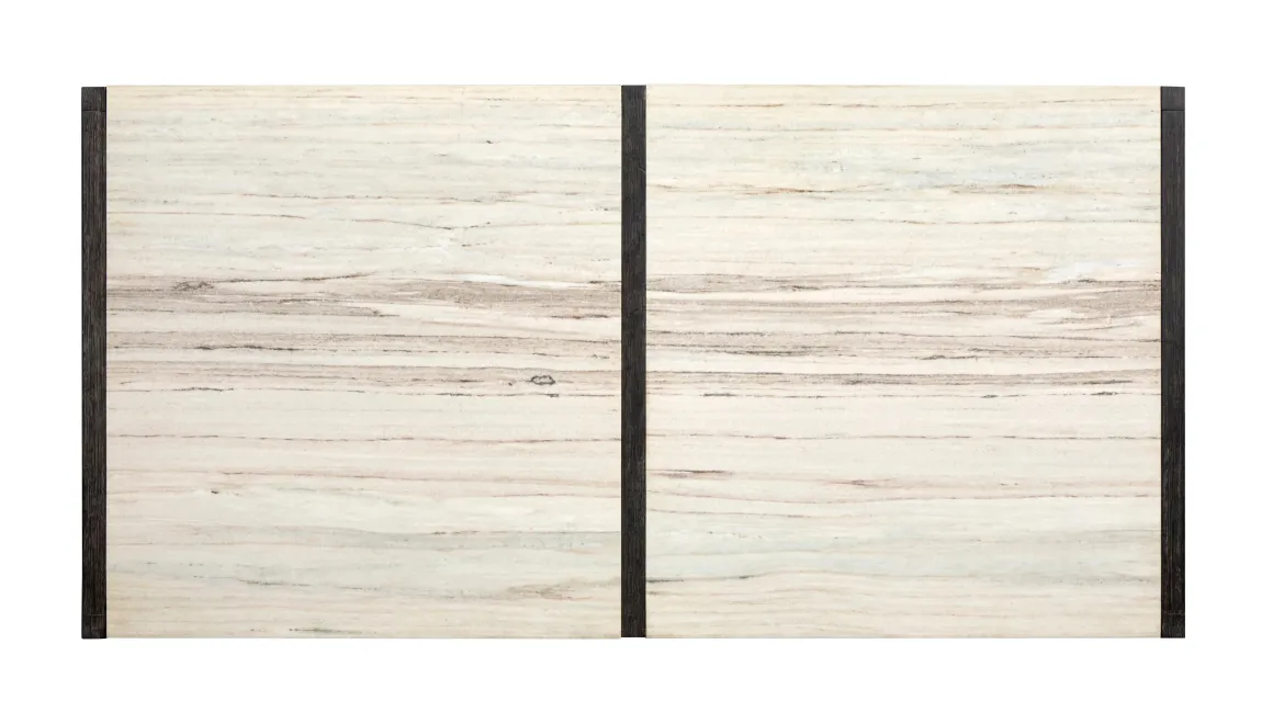 Aspen Valley Stone Top Dining Table In Sierra Brown