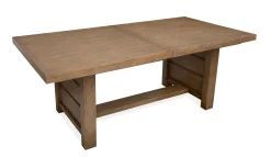 Aspen Valley Trestle Dining Table & 6 Chairs In Ravenwood Black