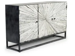 Astral 3 Door Accent Cabinet In Gray