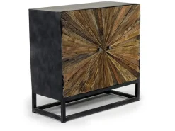 Astral 3 Door Accent Cabinet In Gray