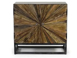 Astral 3 Door Accent Cabinet In Gray